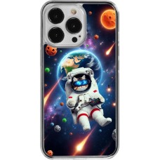 Coque iPhone 13 Pro - Plastique transparent VR SpaceCat Odyssey