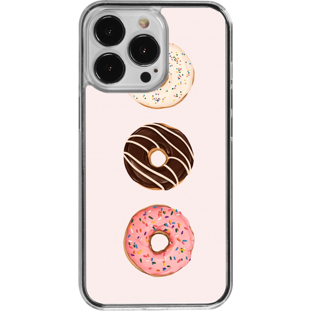 Coque iPhone 13 Pro - Plastique transparent Spring 23 donuts