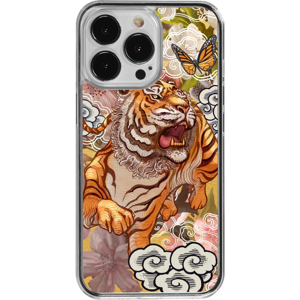 Coque iPhone 13 Pro - Plastique transparent Spring 23 japanese tiger