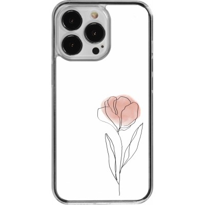 Coque iPhone 13 Pro - Plastique transparent Spring 23 minimalist flower