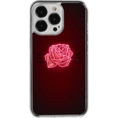 Coque iPhone 13 Pro - Plastique transparent Spring 23 neon rose