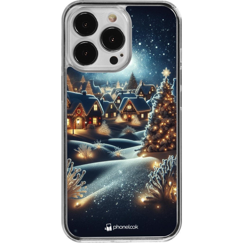 Coque iPhone 13 Pro - Plastique transparent Noël 2023 Christmas is Coming