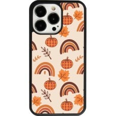 Coque iPhone 13 Pro - Silicone rigide noir Autumn 2024 rainbow