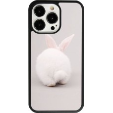 Coque iPhone 13 Pro - Silicone rigide noir Easter 2024 bunny butt