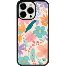 Coque iPhone 13 Pro - Silicone rigide noir Easter 2024 spring flowers