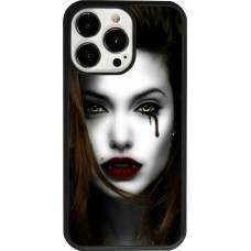 Coque iPhone 13 Pro - Silicone rigide noir Halloween 2023 gothic vampire