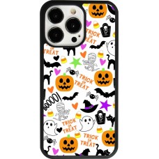 Coque iPhone 13 Pro - Silicone rigide noir Halloween 2024 trick or treat