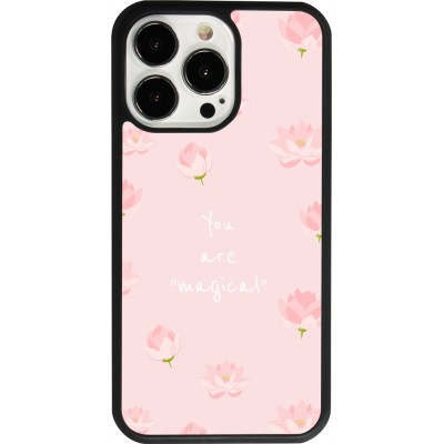 Coque iPhone 13 Pro - Silicone rigide noir Mom 2023 your are magical