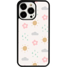 Coque iPhone 13 Pro - Silicone rigide noir Spring 23 weather