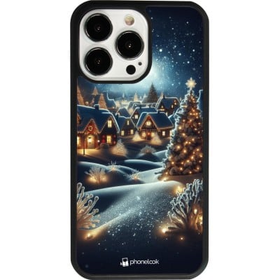 Coque iPhone 13 Pro - Silicone rigide noir Noël 2023 Christmas is Coming