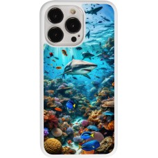 Coque iPhone 13 Pro - Silicone rigide blanc Bora Bora Mer et Merveilles