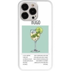 Coque iPhone 13 Pro - Silicone rigide blanc Cocktail recette Hugo