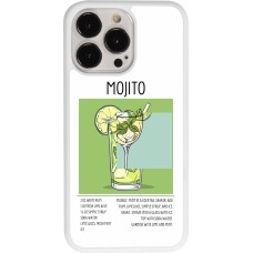 Coque iPhone 13 Pro - Silicone rigide blanc Cocktail recette Mojito