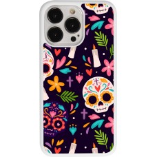 Coque iPhone 13 Pro - Silicone rigide blanc Halloween 2023 mexican style