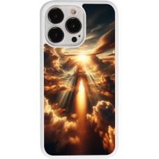 Coque iPhone 13 Pro - Silicone rigide blanc Lueur Céleste Zenith