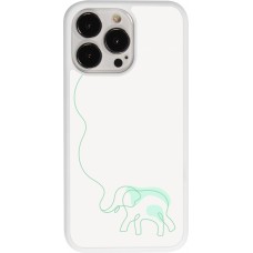 Coque iPhone 13 Pro - Silicone rigide blanc Spring 23 baby elephant