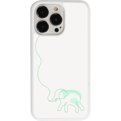 Coque iPhone 13 Pro - Silicone rigide blanc Spring 23 baby elephant