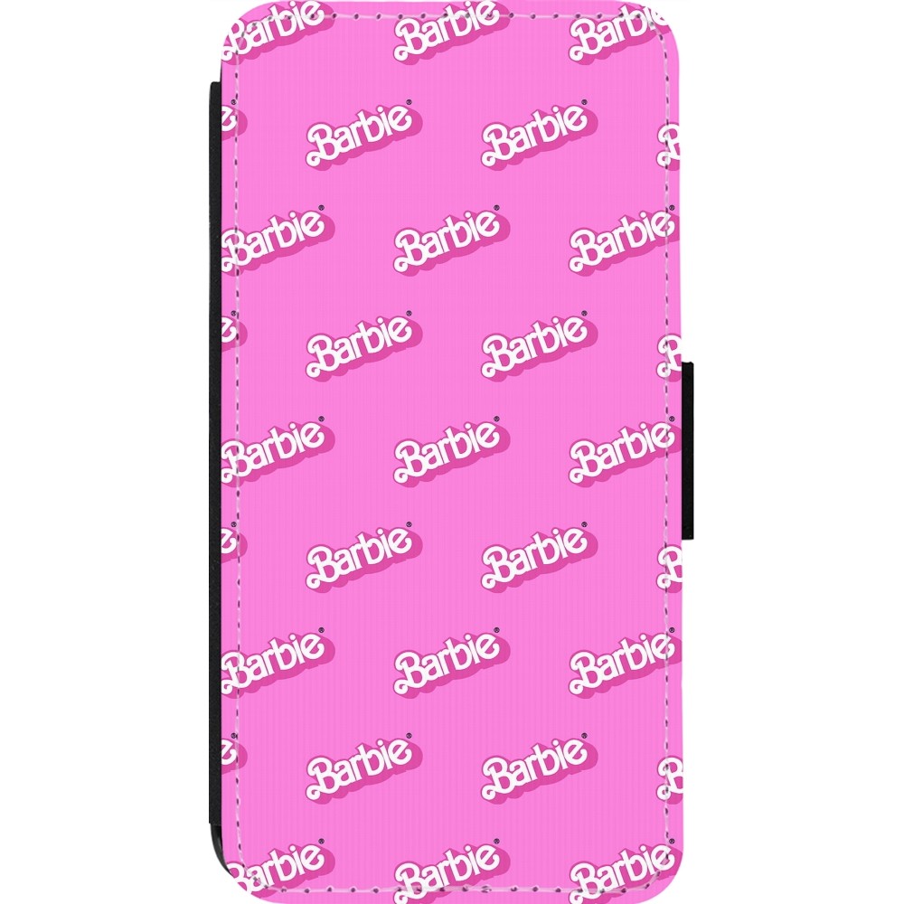 Coque iPhone 13 Pro - Wallet noir Barbie Pattern