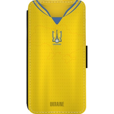 Coque iPhone 13 Pro - Wallet noir Maillot de football Ukraine