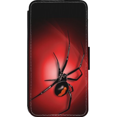 Coque iPhone 13 Pro - Wallet noir Halloween 2023 spider black widow