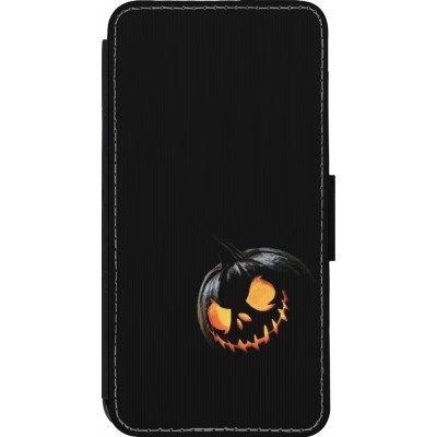 Coque iPhone 13 Pro - Wallet noir Halloween 2023 discreet pumpkin