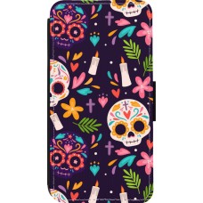 Coque iPhone 13 Pro - Wallet noir Halloween 2023 mexican style