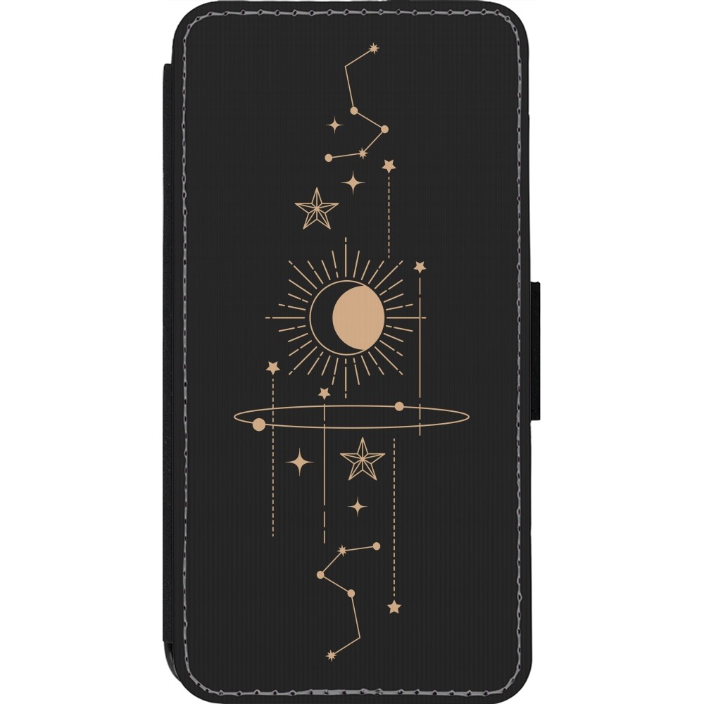 Coque iPhone 13 Pro - Wallet noir Spring 23 astro