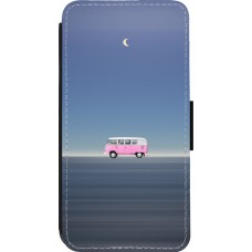 Coque iPhone 13 Pro - Wallet noir Spring 23 pink bus