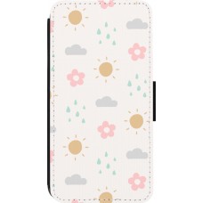 Coque iPhone 13 Pro - Wallet noir Spring 23 weather