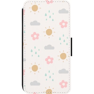 Coque iPhone 13 Pro - Wallet noir Spring 23 weather