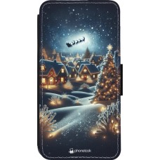 Coque iPhone 13 Pro - Wallet noir Noël 2023 Christmas is Coming