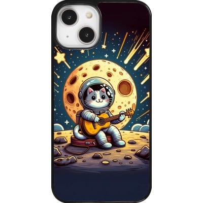 Coque iPhone 14 - AstroCat RockLune