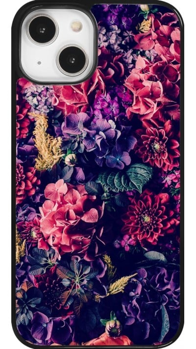 Coque iPhone 14 - Flowers Dark