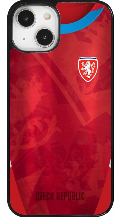 Coque iPhone 14 - Maillot de football République Tchèque personnalisable