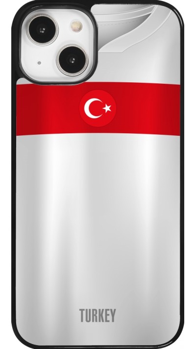 Coque iPhone 14 - Maillot de football Turquie personnalisable