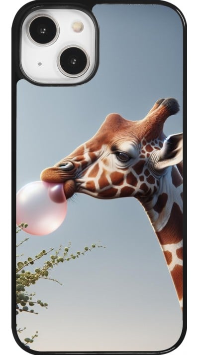 Coque iPhone 14 - Girafe à bulle