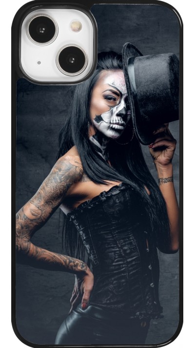 Coque iPhone 14 - Halloween 22 Tattooed Girl