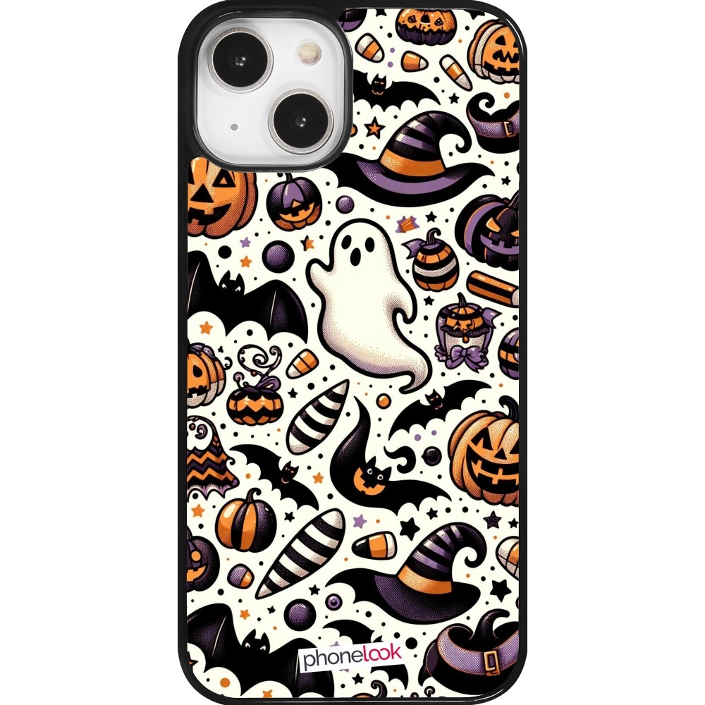 Coque iPhone 14 - Halloween 2024 Cute Pattern