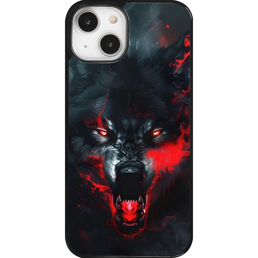 Coque iPhone 14 - Halloween 2024 mad werewolf