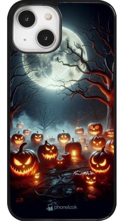 Coque iPhone 14 - Halloween 2024 Many Pumpkins