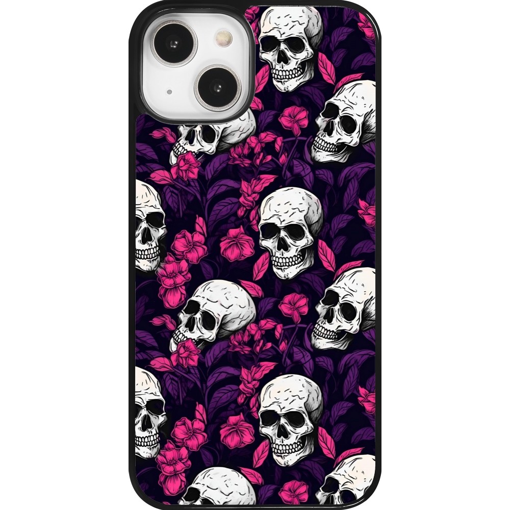 Coque iPhone 14 - Halloween 2024 romantic skulls