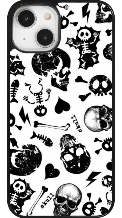 Coque iPhone 14 - Halloween 2024 skeleton mix