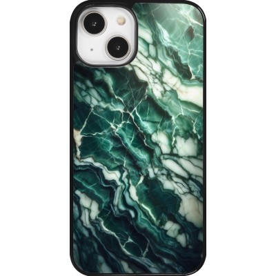 Coque iPhone 14 - Marbre vert majestueux