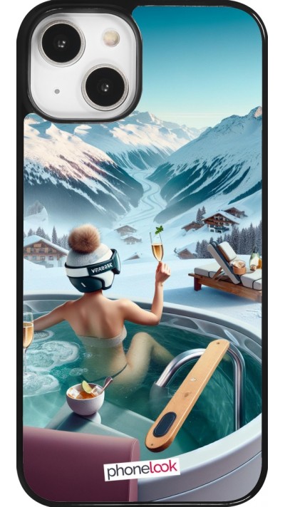 Coque iPhone 14 - Montagne Glamour Jacuzzi