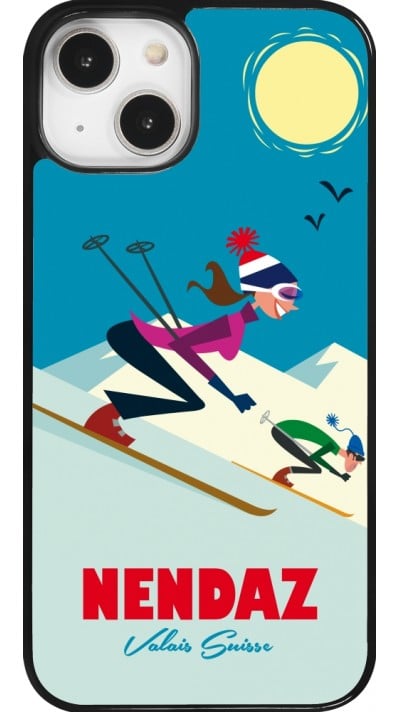 Coque iPhone 14 - Nendaz Ski Downhill