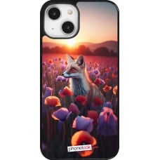 Coque iPhone 14 - Renard pourpre au crépuscule