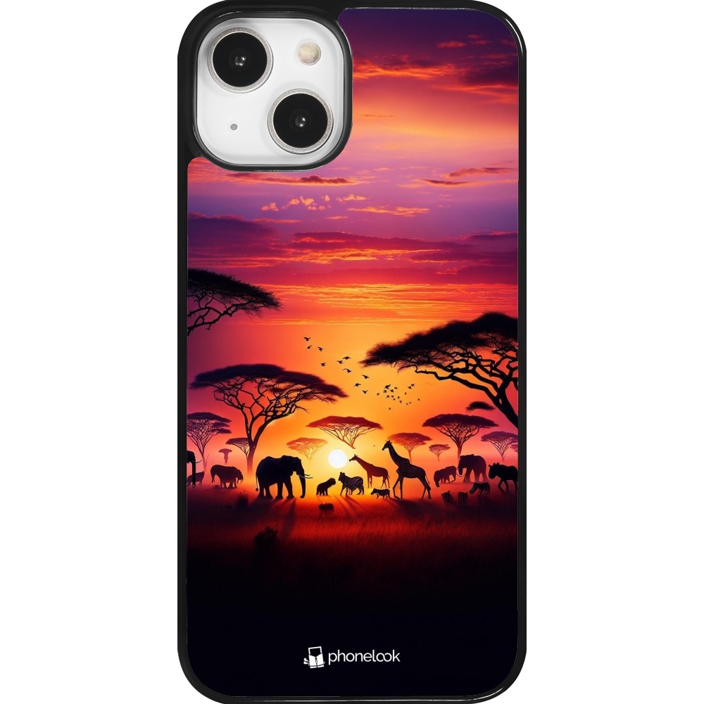 Coque iPhone 14 - Safari sunset wildlife