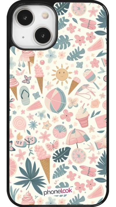 Coque iPhone 14 - Summer Pink Pattern