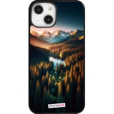 Coque iPhone 14 - Sunset Forest Lake