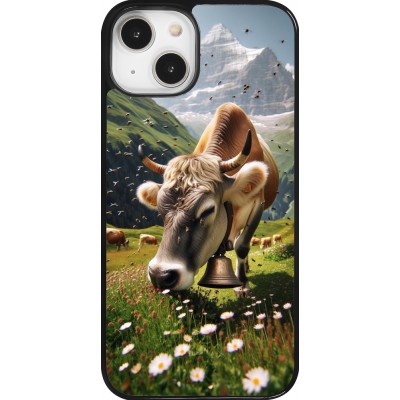 Coque iPhone 14 - Vache montagne Valais